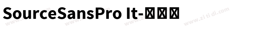 SourceSansPro It字体转换 SourceSansPro It字体转换